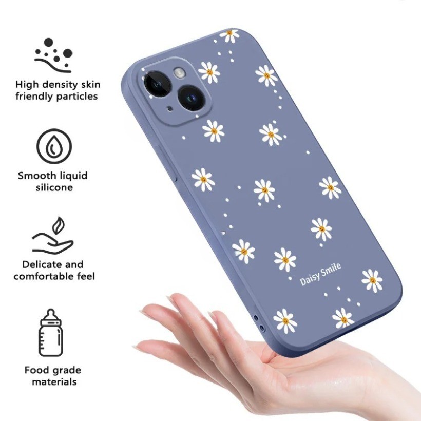 Ốp Điện Thoại Hoa Daisies Cho Samsung A56 A24 A25 A34 A54 A22 A32 A52 A52S A72 A21S A31 Ốp Lưng Silicon Mềm Chống Sốc