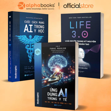 Sách - Lẻ/Combo: Cuộc Cách Mạng AI Trong Y Học + LIfe 3.0 + Ứng Dụng AI Trong Y Tế