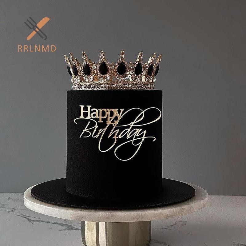 RRLNMD 1 Chiếc Vàng Tiếng Anh Chữ Acrylic Trang Trí Bánh Sinh Nhật Món Tráng Miệng Phụ Kiện MỚI