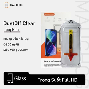 Kính Cường Lực Trong Suốt Có Khung Dán Lấy Bụi Cho Điện Thoại iPhone 17 Pro Max 16 15 14 13 12