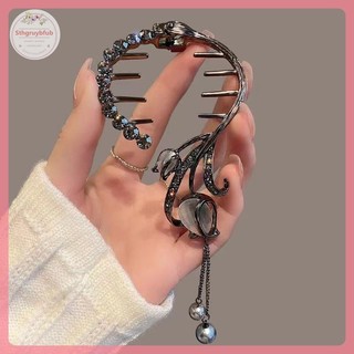 STHB Kim Cương Giả Vuốt Tóc Ngọc Trai Kẹp sel Thuốc Đuôi Ngựa Khóa Nữ Kẹp Tóc Bé Gái Barrette Phụ Kiện Tóc VN