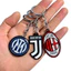 Móc khóa hợp kim màu sắc nhỏ Real Madrid Riyadh Victory Inter Milan AC Milan Manchester United Paris bóng đá OCZD