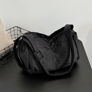 Túi Messenger Thể Thao Nam Phong Cách Nhật Bản Chống Thấm Nước Nylon Bánh Bao Nữ Dung Tích Lớn Túi Tote Đi Xe Đạp Túi Đeo Vai Đơn Giản