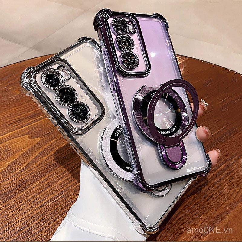 Ốp lưng Realme 14 13 12 11 10 Pro Plus 14 Pro+ 14X 12X 11X, giá đỡ nhẫn, mạ điện, ốp điện thoại từ tính, bảo vệ camera, chân đế, chống sốc, vỏ silicone mềm