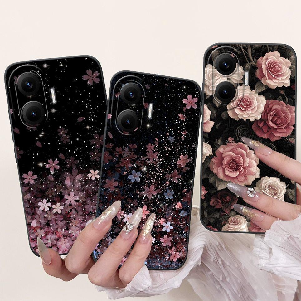 Dành Cho Xiaomi Redmi Turbo 4 Pro Ốp lưng Bướm Hoa Thỏ Tranh Dễ Thương Ốp Lưng Redmi Turbo4 Silicon Lỏng Vỏ Mềm