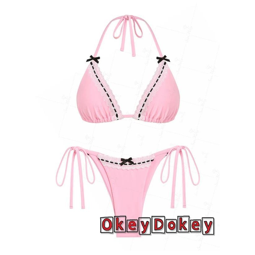 OKDK-Bộ Bikini 2 chiếc dành cho nữ. Áo ngực in hình lá kèm quần đùi - Đồ bơisummerwear cho kỳ nghỉ
