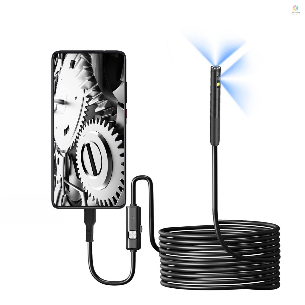 Camera nội soi có đèn, Kính tiềm vọng HD 1920P với 8 đèn LED có thể điều chỉnh Ống kính kép, Thay thế Camera kiểm tra chống nước IP67 cho iPhone iOS