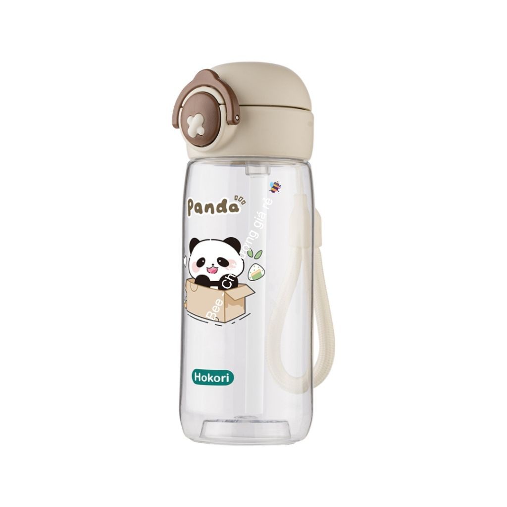 Bình nước trẻ em Panda 480ml, Bình đựng nước đi học, du lịch, thể thao chính hãng VIỆT NHẬT (mã 0080)
