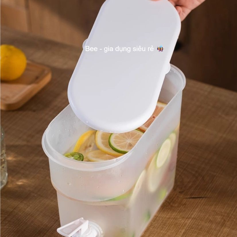 Bình đựng nước 3,5L - Bình đựng nước ép, trà sữa có nắp, Bình pha chế mang theo du lịch có van tiện dụng (mã 6785)