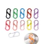 10 Cái / gói Hợp Kim Kẽm Màu Sơn Hình Chữ S Carabiner Hai Đầu Lò Xo Vòng Chìa Khóa Hành Lý Phần Cứng Mặt Dây Chuyền Tự Làm Phụ Kiện Trang Sức