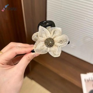 YOWEI Thanh Lịch Kim Cương Giả Hoa Mặt Trời Thời Trang Đuôi Ngựa Vuốt Tóc Cho Nữ Cô Gái Ngọt Ngào Thời Trang Phụ Kiện Tóc Quà Tặng VN