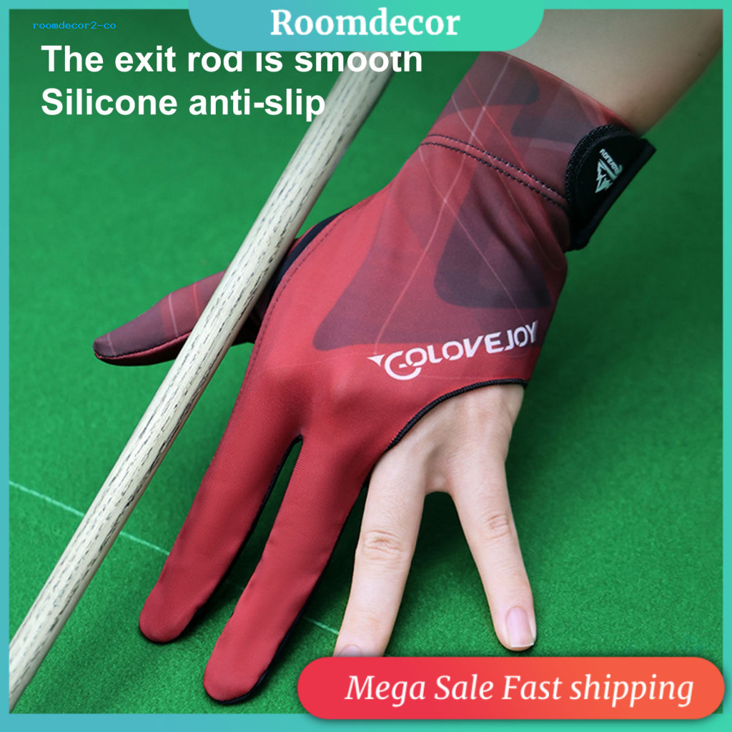 < roomdesign > Găng tay bóng bàn Snooker Găng tay bi-a mềm mại Găng tay bi-a thoáng khí cao cấp để nâng cao Tay trái / phải Chống trượt Chống mài mòn Lý tưởng cho Po ổn định