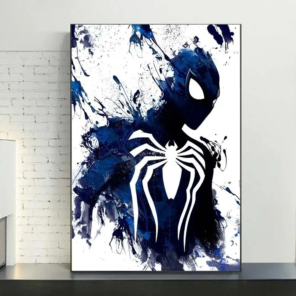 Mini Marvel Phim Màu Nước Người Nhện Siêu Anh Hùng Vải Áp Phích Nhà Hiện Đại Treo Tường Nghệ Thuật Tranh In Hình Trang Trí Phòng Tranh Z5D5
