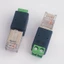 OXXGGKAO 4 Cái Rj45 Nam Sang 485 2Pin Thiết Bị Đầu Cuối Xanh Bộ Chuyển Đổi Mạng Kết Nối