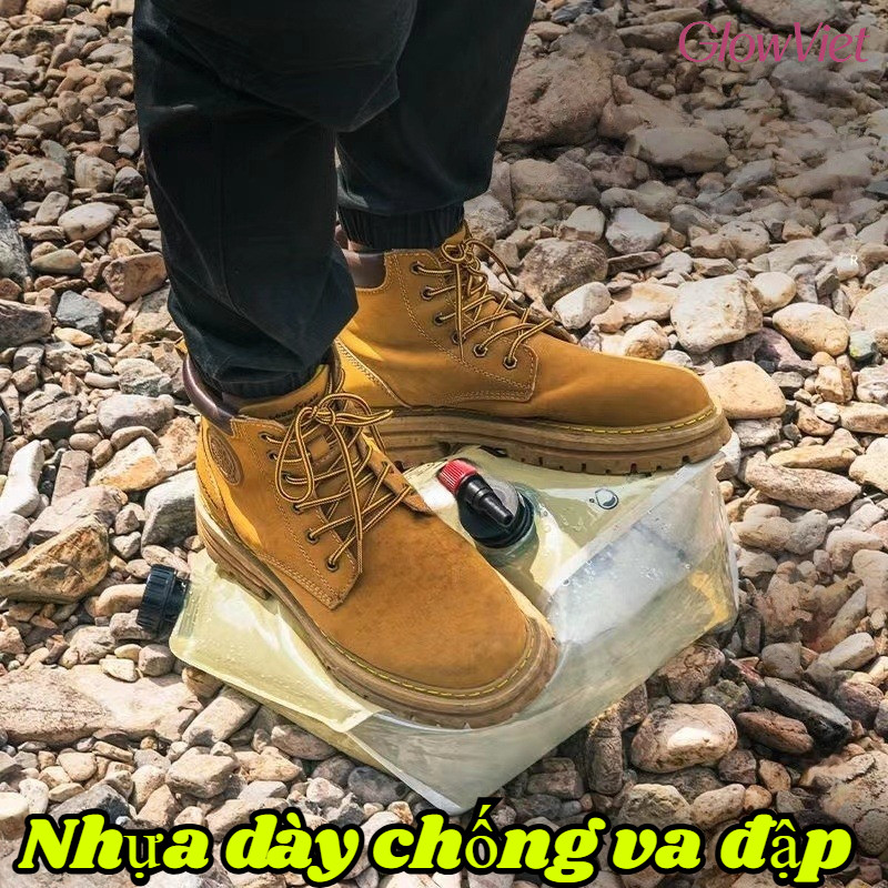 Túi đựng nước gấp 8L,Gấp Gọn 3 Giây,Dùng Cho Cắm Trại/Leo Núi/Đựng Bia, Thiết Kế Quai Xách Chắc Chắn