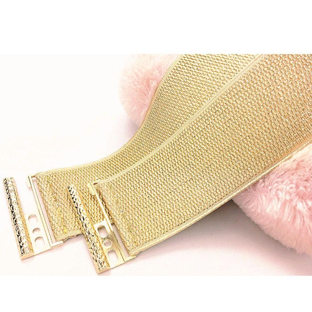 Thắt lưng Corset rộng MERIGGIARE, Dây thắt lưng co giãn thương hiệu hợp thời trang thiết kế sang trọng, Khóa đối xứng đa năng co giãn cho phụ nữ
