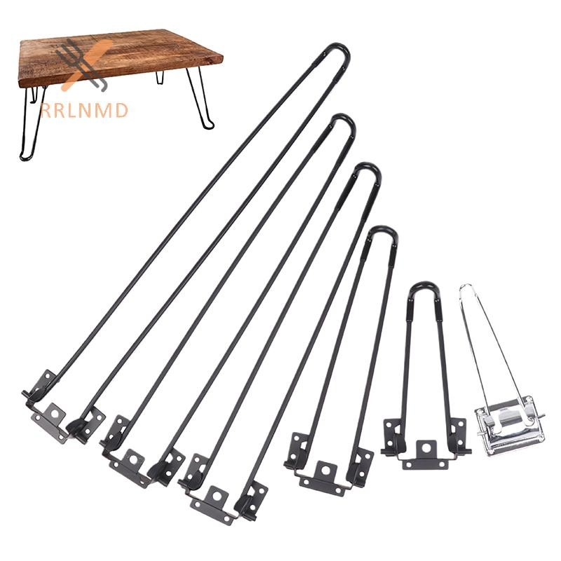RRLNMD 1 Gấp Hỗ Trợ Đồ Nội Thất Chân Bàn Kim Loại Chân DIY Nhà Ghế Ăn Bàn Cuối Bàn Cà Phê Chân Phụ Kiện MỚI