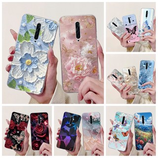 Ốp Lưng Mới Cho OPPO Reno 2 CPH1907 / Reno 2F CPH1989 / Reno 2Z CPH1945 Vỏ Hoa Thời Trang Silicon Mềm Trong Suốt