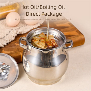 Bình lọc METALWRK, Nồi lọc dầu Lard 1.2 / 3.2L, Dụng cụ giữ dầu mỡ Nồi dầu bằng thép không gỉ dung tích lớn Nhà bếp