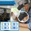 Fol Nâng cấp Tai nghe phóng đại với 4 đèn LED sáng Sạc USB cho thợ đồng hồ Nha sĩ Sở thích Cận cảnh nhiệm vụ