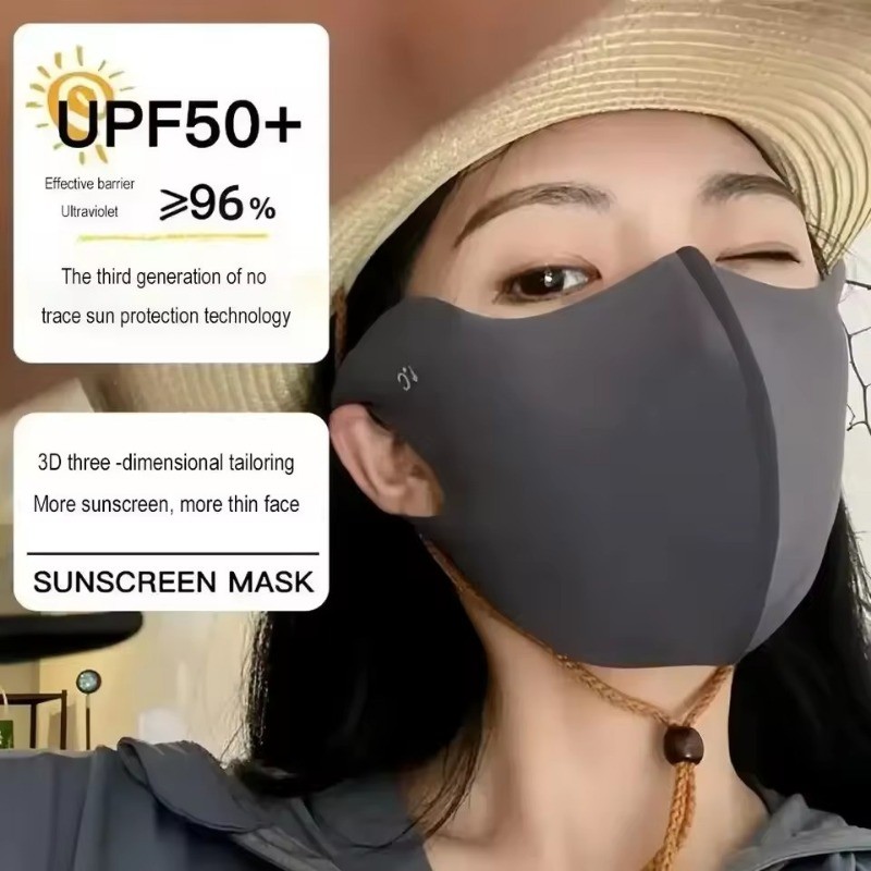 [GuuDuu] Mặt nạ lụa băng đi xe đạp - Mặt nạ Gini thoáng khí có thể điều chỉnh Unisex - Mặt nạ chống nắng chống tia cực tím - Mặt nạ thể thao chạy bộ Bandana - Mặt nạ