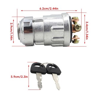 LOOKSHOW Universal 12V 4 Vị Trí Đánh Lửa Thuyền Ô Tô BẬT / TẮT / Khởi Động Công Tắc Đánh Lửa Khóa Với 2 Phím Đánh Lửa Khóa Khởi Động Công Tắc C5E2