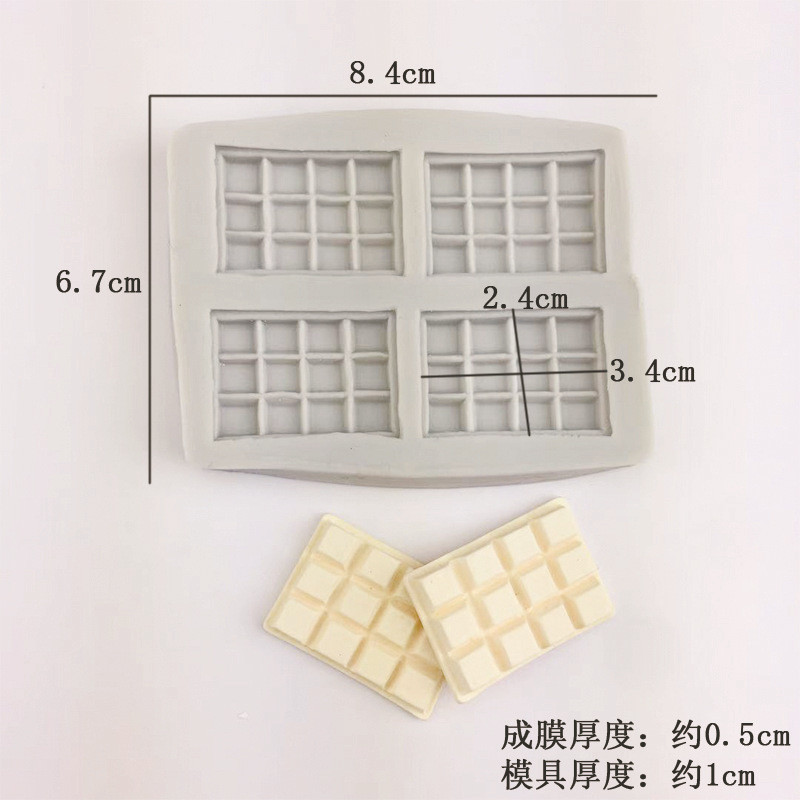 Tự Làm Kem Cookie Chocolate Định Hình Khuôn Silicon Nướng Bánh Trang Trí Khuôn Socola Bánh Quy Thơm Thạch Cao Khuôn