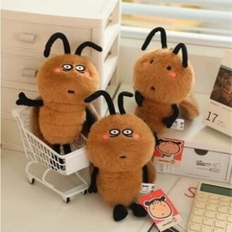 18cm lông mịn Ngộ nghĩnh Gián Sang Trọng Móc Khóa Hoạt Hình Gián Nhồi Bông Búp Bê Mặt Dây Chuyền Xe Chìa Khóa Ba Lô Túi Trang Trí Trẻ Em Quà Tặng Mới