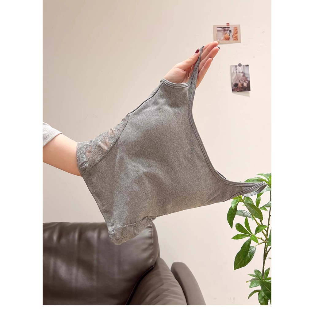 Áo yếm khâu ren rỗng gợi cảm kiểu Mỹ có đệm ngực cho nữ