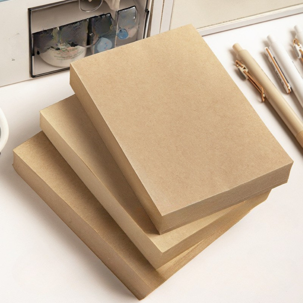 Tập 250 Tờ Giấy Note A6 NO63 Trắng/Kraft Dùng Để Ghi Chép Nháp Bài Tập ...