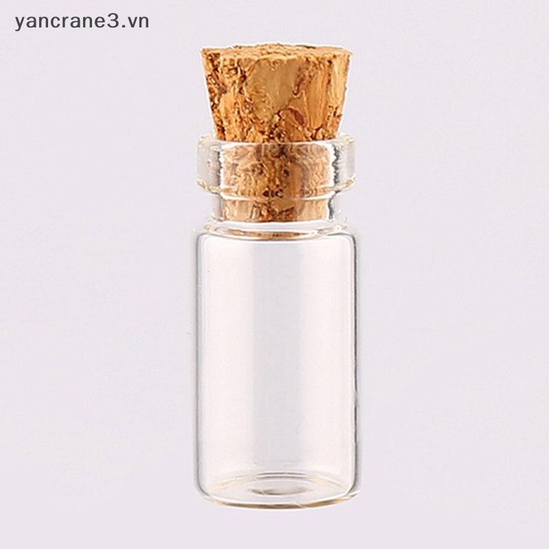 {YAN3} 10 Chai Thủy Tinh Có Nút Chai Trong Suốt Lọ Cưới Nhỏ {yancrane3.vn}