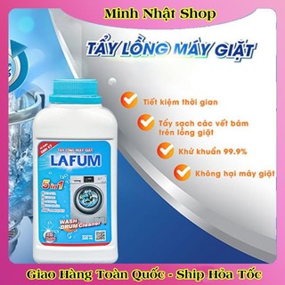 Dung Dịch Vệ Sinh Tẩy Lồng Máy Giặt LAFUM Làm Sạch Cặn Bẩn Lồng Giặt 500ml