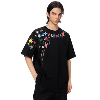 ESEA Áo thun mới tay ngắn thời trang phong cách hip-hop kiểu Mỹ dáng rộng giản dị hợp thời trang thương hiệu phong cách trung tính