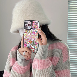 Ốp điện thoại gương hoạt hình dễ thương Sailor Moon cho iPhone 16 15 11 12 13 14 Pro Max X Xr Xs