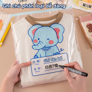 Set 20 Túi Zip Đựng Đồ Cho Bé Tiện Lợi, Túi Đựng Quần Áo, Đồ Dùng Cho Bé Dễ Thương Nhiều Kích Thước