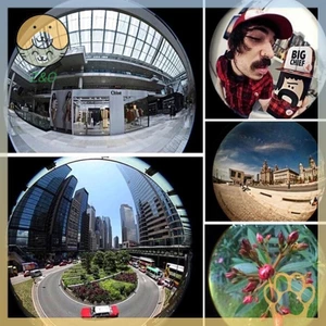 Set lens mắt cá + góc rộng + macro 3 trong 1 cho điện thoại thông dụng