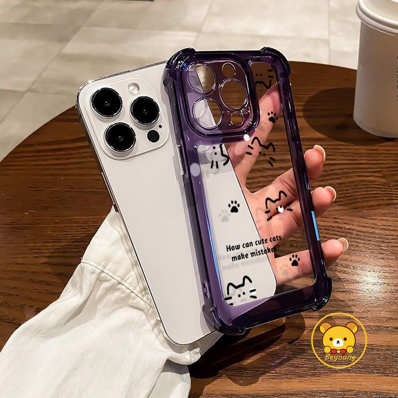Ốp Điện Thoại Túi Khí Mèo Dễ Thương Cho Honor X10 X9C Smart X9B X9A X9 X8 X7 X7C X7B X5B Plus Magic 7 6 5 4 3 Pro Lite 5G 4G Vỏ Hoạt Hình Paw Clear Chống Sốc Ốp Lưng Mềm
