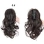 DARON Đuôi ngựa xoăn gợn sóng ngắn, Kẹp móng vuốt tổng hợp 12 inch Phần mở rộng đuôi ngựa, Kẹp tự nhiên giả bằng sợi chịu nhiệt trong tóc đuôi ngựa hàng ngày