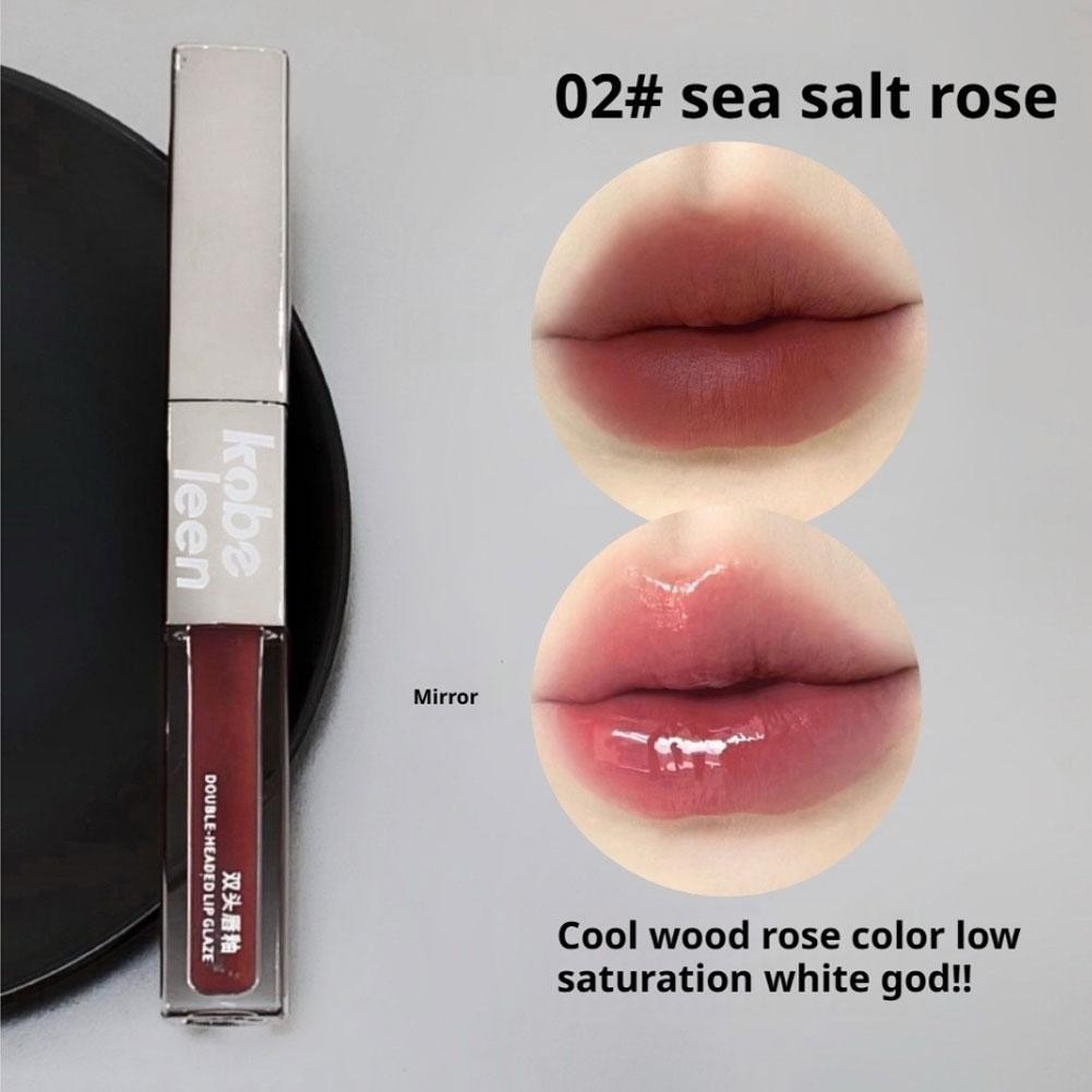 Kobeleen Hai Đầu Lip Glaze Lip Mirror Water Not Easy Glaze Ánh Sáng Môi Lâu Dài Đến L7d9