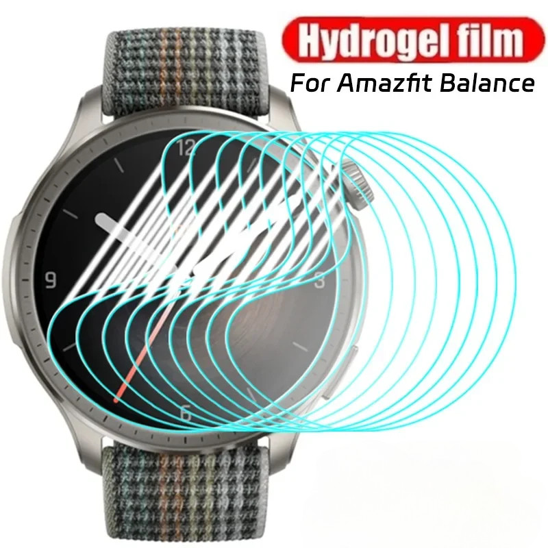 Amazfit Balance2 CheetahPro ActiveEdge 1-3 Cái 100D HD Phim Hydrogel Mềm Trong Suốt Cho Amazfit Cheetah Pro Balance 2 Active Edge Falcon Anti-Fingerprints Bảo Vệ Màn Hình Đồng Hồ Thông Minh