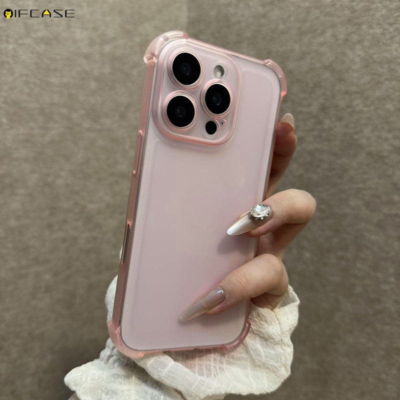 Dành Cho OPPO Reno 13 12 11 10 9 Pro Plus 13F 12F 11F 11A FS F S Ốp lưng Macaron Màu Mờ Mờ Dễ Thương Đơn Giản Trong Suốt Chống Rơi Vỏ Mềm Chống Sốc Ốp Lưng
