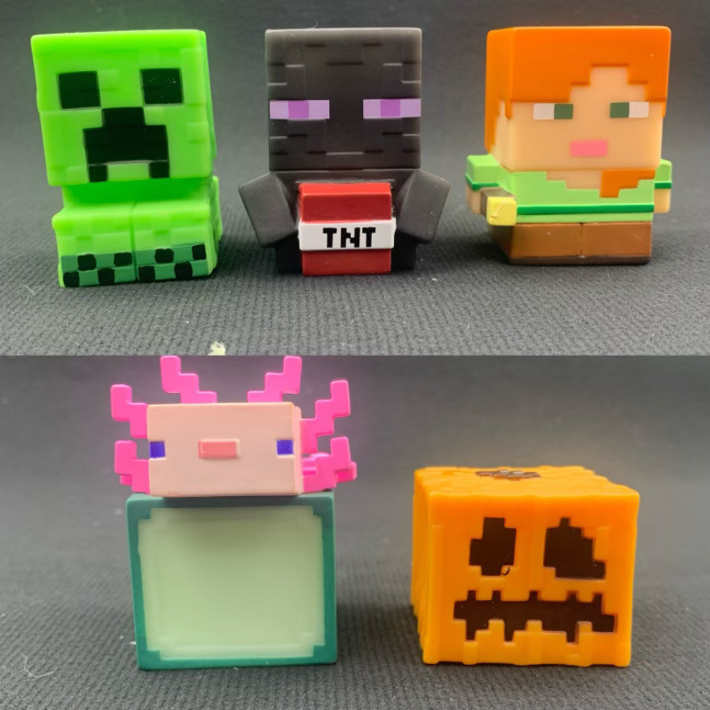 BANDAI Minecraft Trang trí máy tính để bàn Đồ chơi viên nang Đồ chơi ...