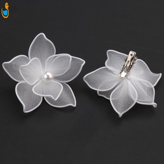Người Phụ Nữ Handmade Kẹp Tóc Bên Ổn Định Cầm Nhiều Lớp Hoa Mũ Đội Đầu Cho Dày Xoăn Tạo Kiểu Tóc Trang Trí