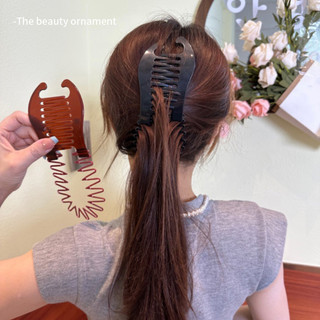 Dụng cụ hoàn thiện tóc, kẹp tóc cho phụ nữ, kẹp chuối nửa đầu, phụ kiện tóc kẹp dọc mới, SPTI
