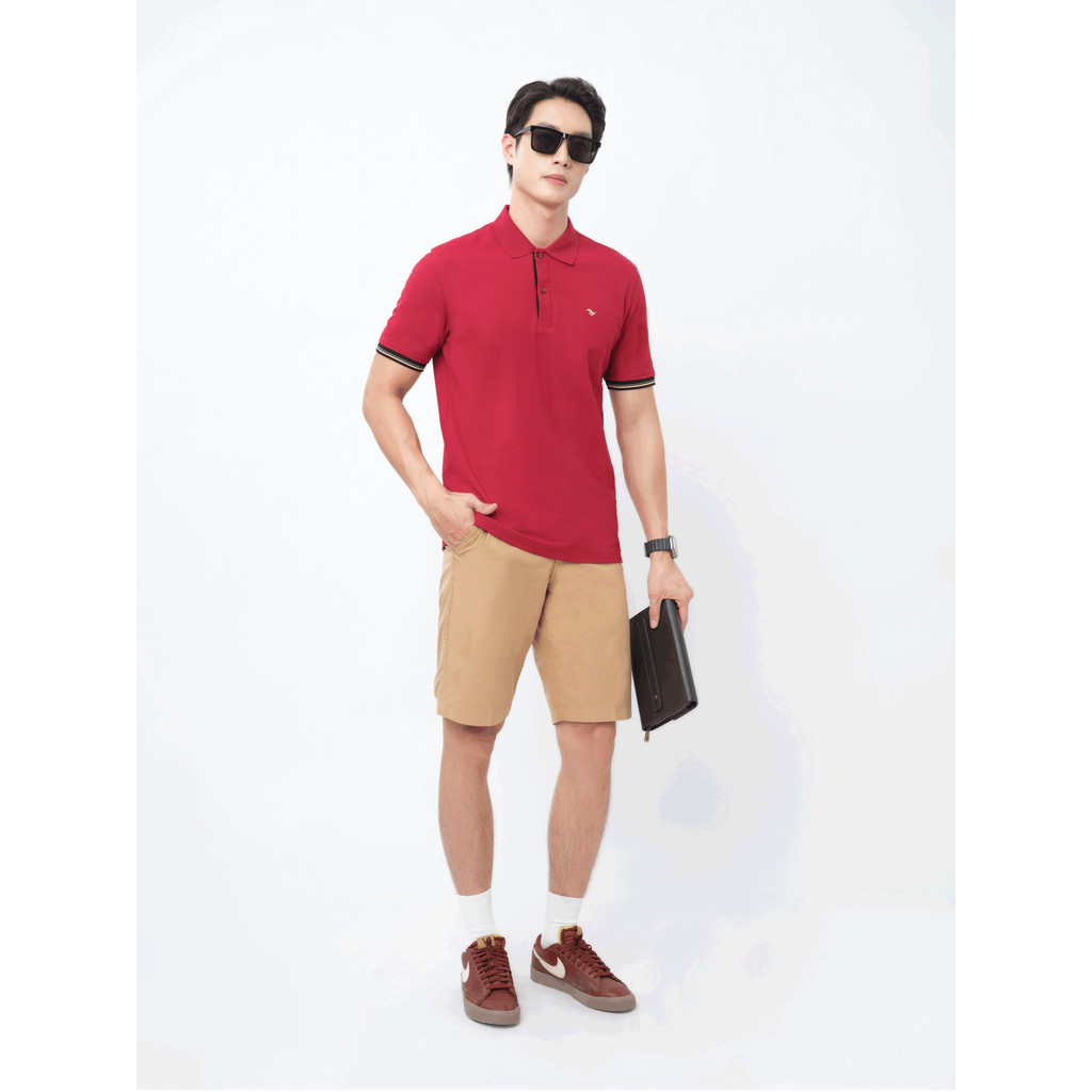 Quần Short Khaki VIETTIEN SMART CASUAL vải 100% Cotton phom REGULAR VT00000445