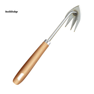 {bolilishp} Dụng cụ làm vườn đa năng Dụng cụ làm cỏ bằng thép không gỉ Dụng cụ làm cỏ sân vườn bằng thép không gỉ có tay cầm dài để dễ dàng nhổ rễ Hoàn hảo cho vườn rau và sân vườn