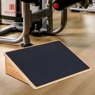 HILABEE Gỗ Slant Board Bê Cáng Chân Cáng Chống Trơn Trượt Cho Đầu Gối Mắt Cá Chân Gót Chân Bảng Dành Cho Squat Tập Pilates