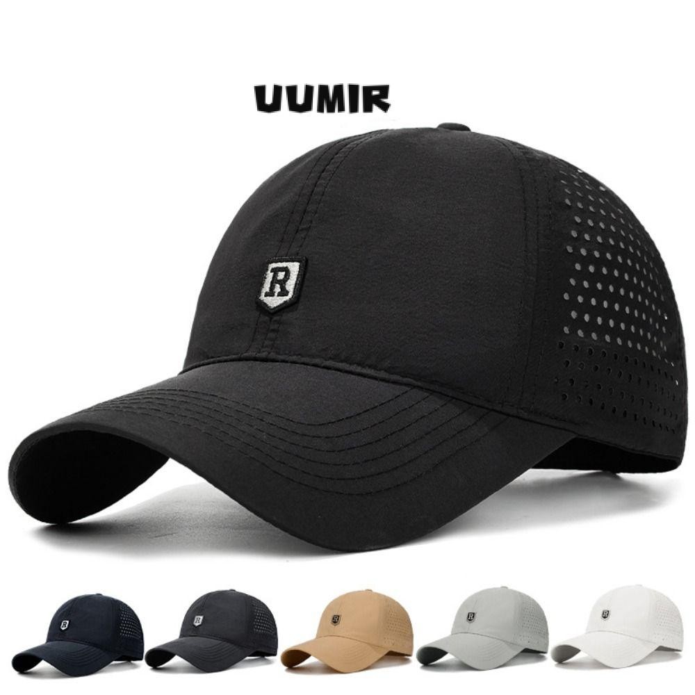 Mũ bóng chày mùa hè UUMIR, Mũ chống nắng cỡ lớn khô nhanh, Mũ thể thao đầu to có thể điều chỉnh thoáng khí ngoài trời Nam nữ