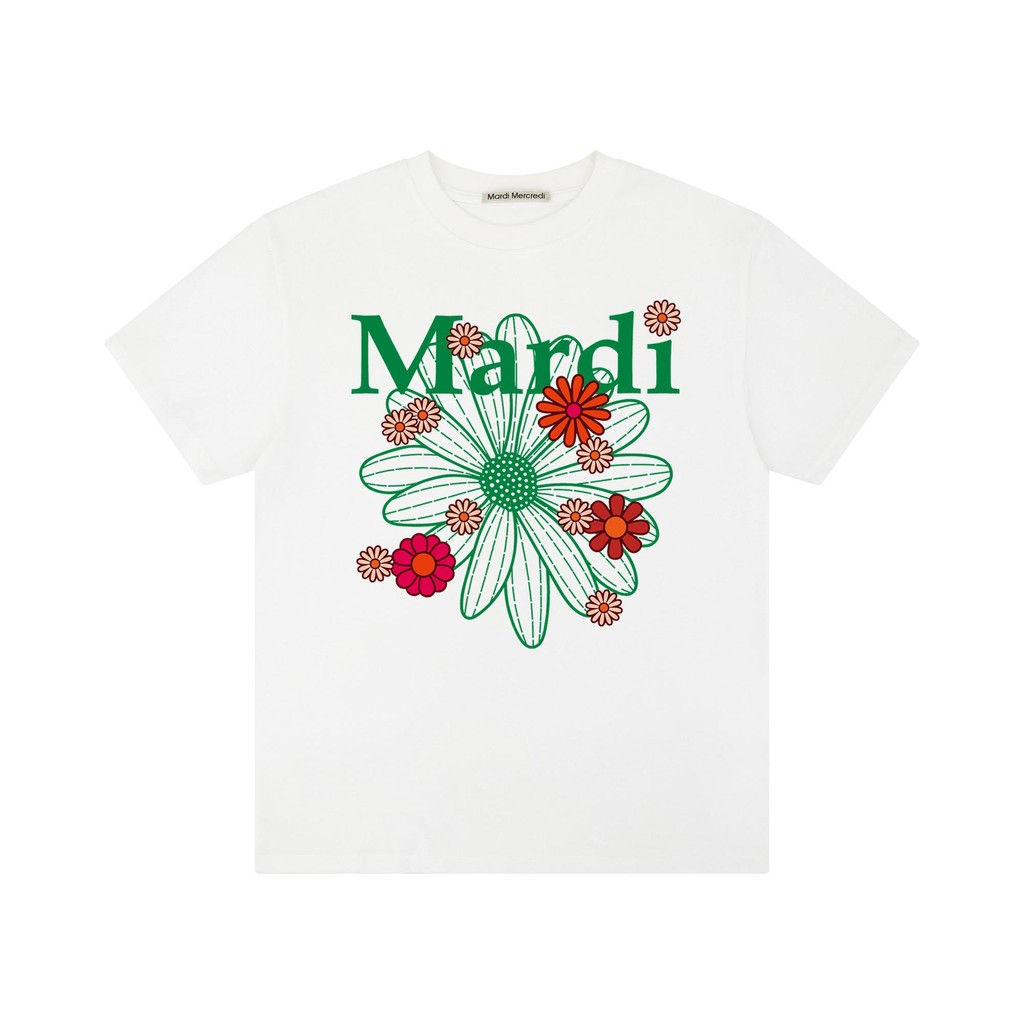 Mardi Designer Thương Hiệu Nhiều Màu Sắc In Hoa Tay Ngắn Nam Nữ Cùng Phong Cách Áo Thun