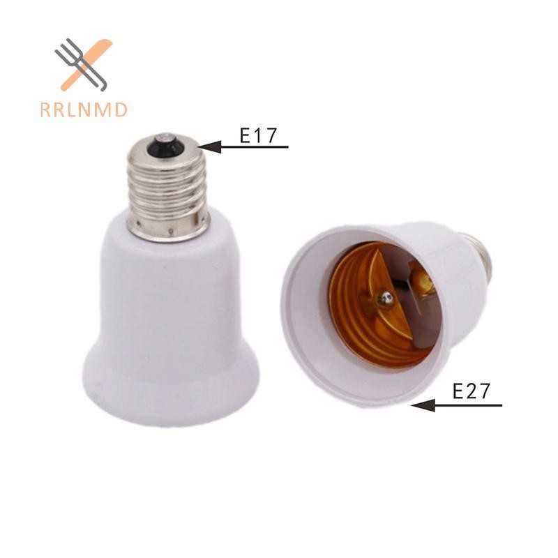 Ổ cắm đèn RRLNMD E17 E17 sang E27 LED Halogen CFL Bóng đèn Bộ chuyển đổi đèn MỚI